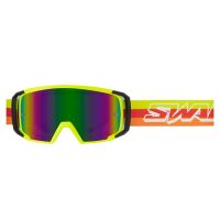 Swaps SCRUB V2 motokrosové brýle žluté/černé/iridium-zelené